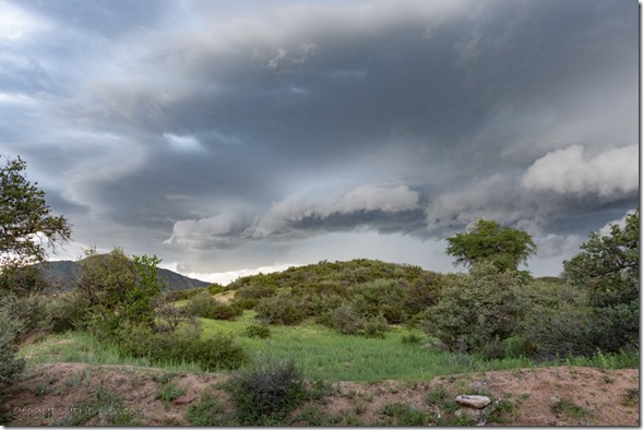storm clouds view W Skull Valley AZ