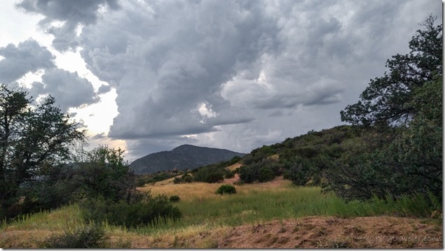 Brush Mt storm clouds Skull Valley AZ