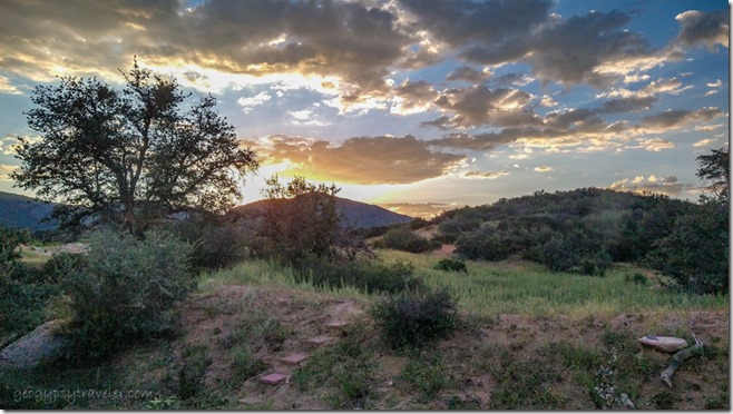 sunset clouds Skull Valley AZ
