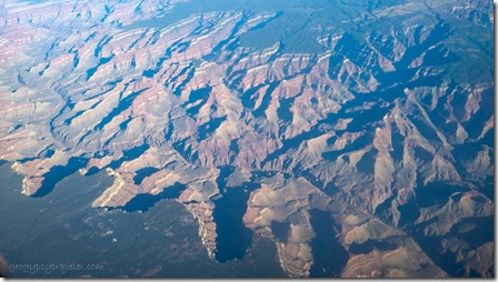 flying over Grand Canyon