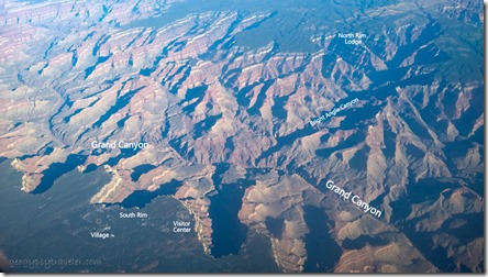 labeled flying over Grand Canyon