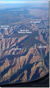 labeled flying over Grand Canyon