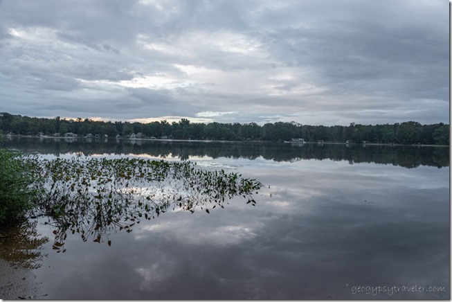 Brandywine Lake cloud reflections Gobles Michigan