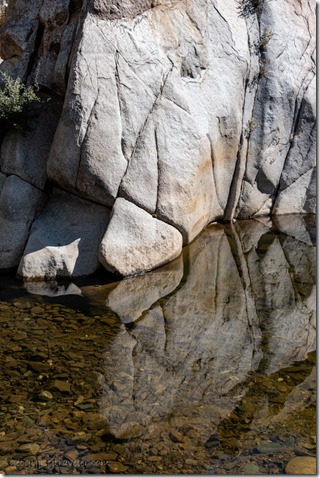 boulder reflection Fain Lake Pk Prescott Valley AZ
