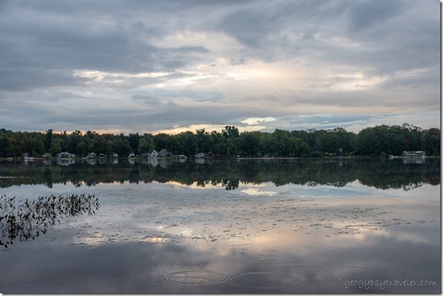 Brandywine Lake cloud reflections Gobles Michigan