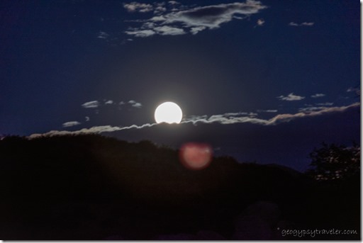 full moon rise Skull Valley AZ