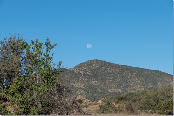 moon set Brushy Mt Skull Valley AZ