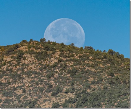 moon set Brushy Mt Skull Valley AZ