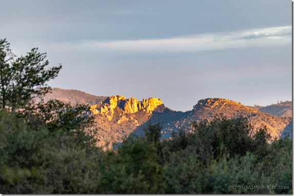 last light Bradshaw Mts Skull Valley AZ