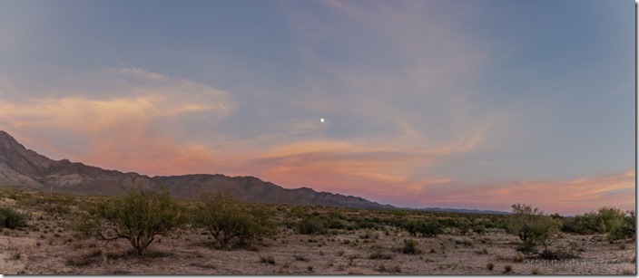 16b DSL_8181alewfbr desert Weaver Mts sunset clouds moon BLM camp Congress AZ Pano g-2