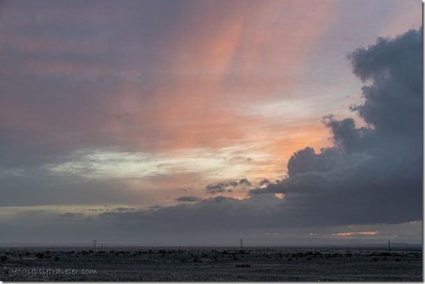 desert sunset clouds Cargo Muchacho Mts BLM Tumco CA