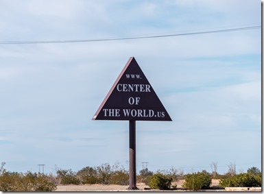 sign Center of the World Felicity CA