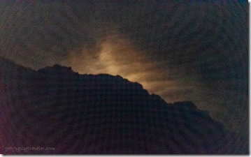moon light clouds behind Mohawk Mts Owl AZ