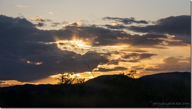 window sunset clouds Mittry Lake Yuma AZ