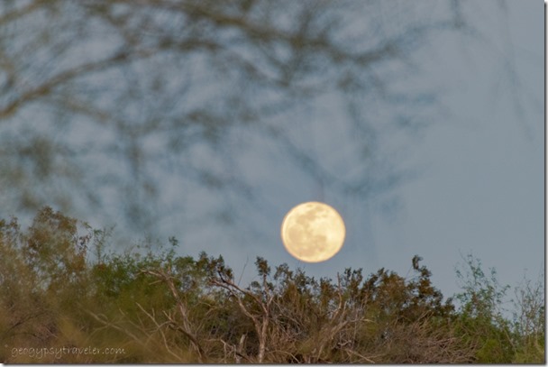 full moon rise Mittry Lake Yuma AZ