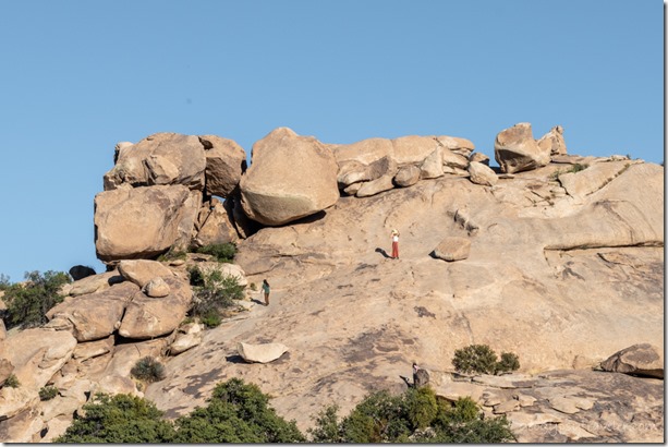people climbing slickrock Indian Bread Rocks RA BLM Bowie AZ