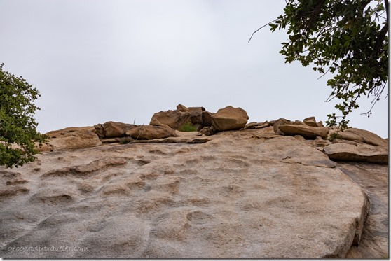 granite boulder Indian Bread Rocks RA BLM Bowie AZ