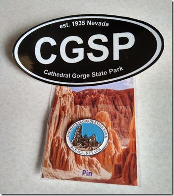 sticker & pin Cathedral Gorge SP NV