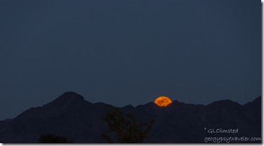 full moon rise New Water Mts La Posa South BLM LTVA Quartzsite AZ