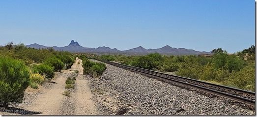 side-by-side ride W RR easement to Wickenburg AZ